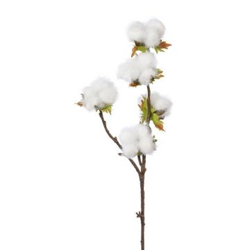 Branche artificielle de coton GROVEL avec des fruits, blanc, 45cm Branche artificielle de coton GROVEL avec des fruits, blanc, 45cm