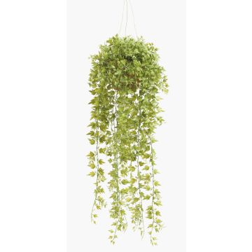 Panier suspendu avec lierre artificiel JOHANNA, pot décoratif, vert, 50cm