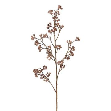 Branche décorative Eucalyptus FRULIN avec des fruits, rose foncé, 80cm