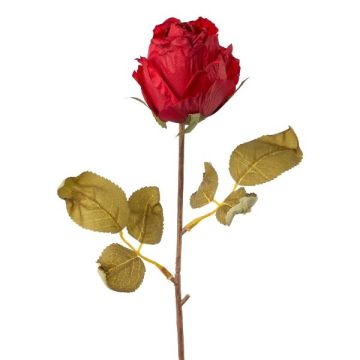 Fleur artificielle Rose GROLK, aspect sec, rouge, 45cm