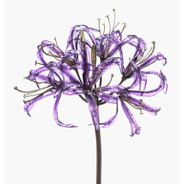 Fleur artificielle Crinole de Powell LEIALOHA, lilas-électrum brillant, 75cm