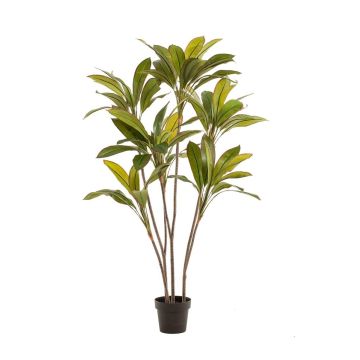 Plante artificielle Cordyline MEIKE, troncs artificiels, pot décoratif, vert, 160 cm