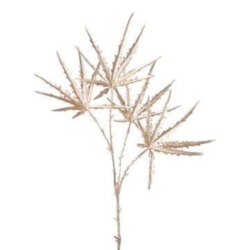 Branche artificielle Schefflera elegantissima DROVAL, champagne, 65cm