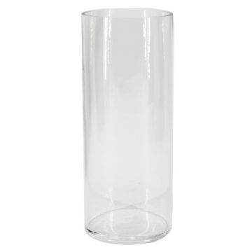 Vase cylindrique en verre SANSA OCEAN, recyclé, transparent, 25cm, Ø10cm Vase cylindrique en verre SANSA OCEAN, recyclé, transparent, 25cm, Ø10cm