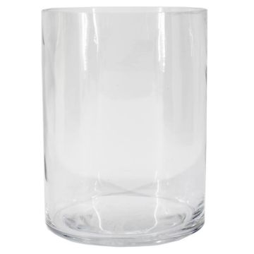 Vase cylindrique en verre SANSA OCEAN, recyclé, transparent, 20cm, Ø15cm Vase cylindrique en verre SANSA OCEAN, recyclé, transparent, 20cm, Ø15cm