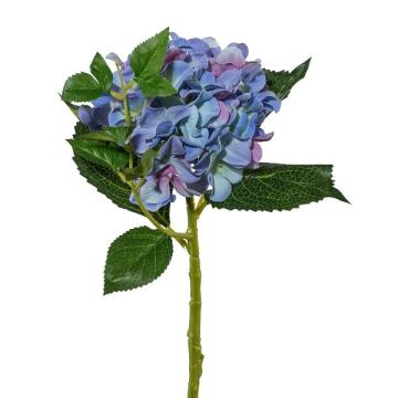 Fleur artificielle Hortensia VOSTE, bleu-lilas, 45cm