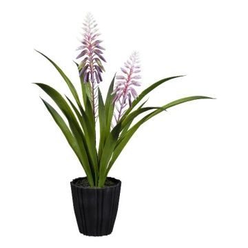 Fleur décorative Kniphofia HARFA en pot décoratif, lilas, 45cm