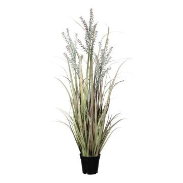 Herbe artificielle Calamagrostis epigejos LERVA avec des panicules, vert-rose, 100cm