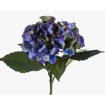 Hortensia artificiel GABRIELLA, bleu-vert, 50cm, Ø18cm