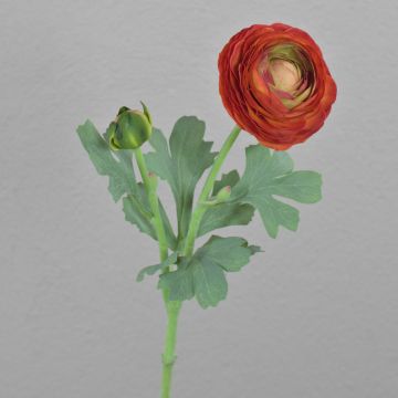 Renoncule artificielle CADISS, orange, 50 cm, Ø 7,5 cm