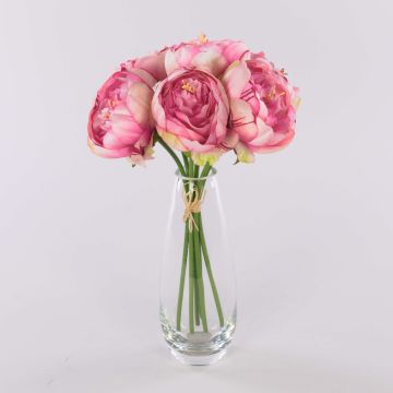 Bouquet de pivoines artificielles LISSADA, rose-fuchsia, 30 cm Bouquet de pivoines artificielles LISSADA, rose-fuchsia, 30 cm