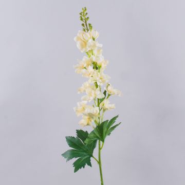 Fleur artificielle de delphinium ZIRKAN, crème, 75 cm, Ø 9 cm