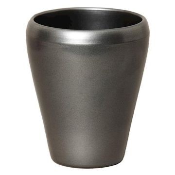 Vase conique pour orchidées NAZARABAD, céramique, anthracite, 17cm, Ø14cm Vase conique pour orchidées NAZARABAD, céramique, anthracite, 17cm, Ø14cm