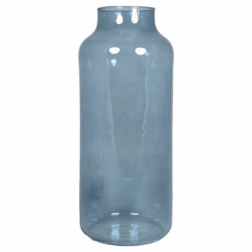 Vase de table en verre SIARA, bleu-transparent, 35cm, Ø15cm