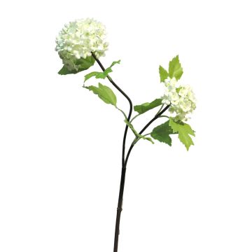 Branche décorative Boule de neige ALUO, crème, 50cm