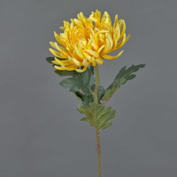 Fleur artificielle chrysanthème LINGYUN, jaune, 65cm Fleur artificielle chrysanthème LINGYUN, jaune, 65cm