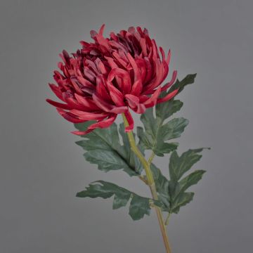 Fleur artificielle chrysanthème LINGYUN, rouge, 65cm Fleur artificielle chrysanthème LINGYUN, rouge, 65cm