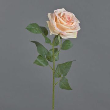 Rose artificielle KAILIN, rose-crème, 65cm