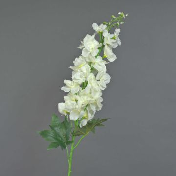 Fleur artificielle delphinium JINGMUO, blanc, 90cm