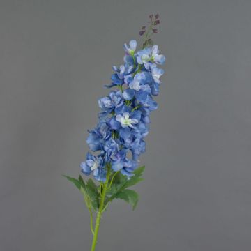 Fleur artificielle delphinium JINGMUO, bleu foncé, 90cm