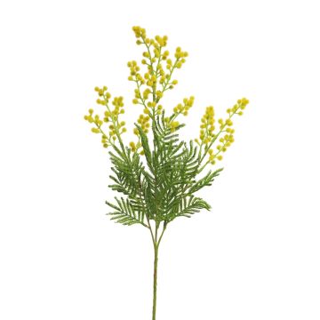 Branche artificielle de mimosa RUJUN avec fleurs, jaune, 70cm
