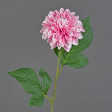 Fleur artificielle dahlia WANRU, rose-fuchsia, 50cm