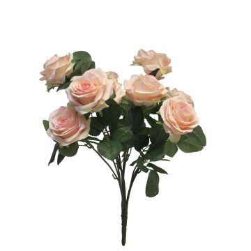 Fleur décorative rosier KAILIN sur piquet, rose-crème, 40cm Fleur décorative rosier KAILIN sur piquet, rose-crème, 40cm