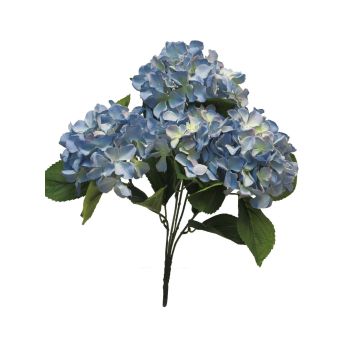 Fleur artificielle Hortensia LINJIA sur piquet, bleu, 45cm