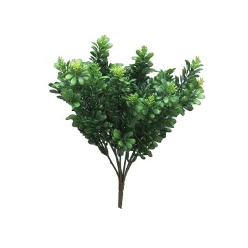 Plante artificielle Myrte LIANAN avec fleurs, piquet, vert, 30cm