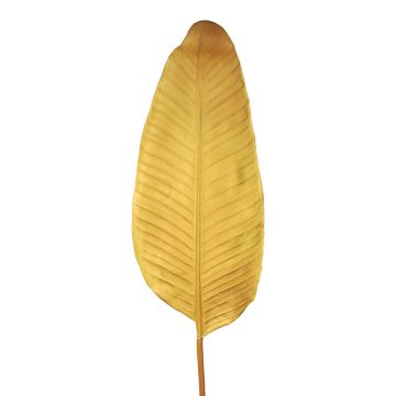 Feuille de bananier artificielle MEISHUO, jaune-brun, 110cm Feuille de bananier artificielle MEISHUO, jaune-brun, 110cm