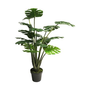 Plante artificielle Philodendron Monstera Deliciosa LEJING, pot décoratif, 120cm Plante artificielle Philodendron Monstera Deliciosa LEJING, pot décoratif, 120cm