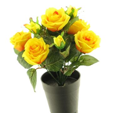 Fleur artificielle Rose ZHIXIAO, jaune, 25cm Fleur artificielle Rose ZHIXIAO, jaune, 25cm