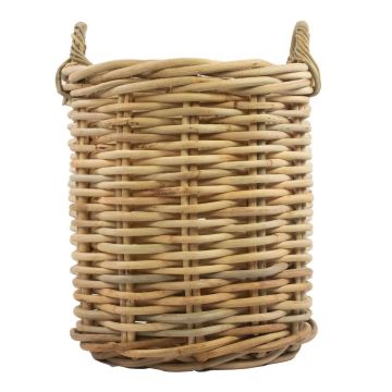 rond rotin Panier BENIGNO avec anse, brun, 59cm, Ø44cm