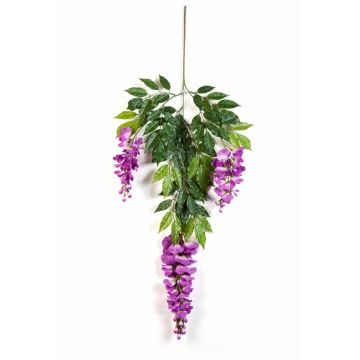 Branche de glycine artificielle LAUREN, avec fleurs, violet, 85cm Branche de glycine artificielle LAUREN, avec fleurs, violet, 85cm