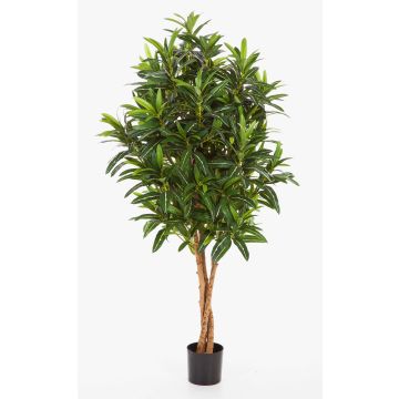 Longifolia synthétique AVERY, troncs naturels, vert, 155cm