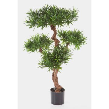 Podocarpus artificiel TITUS, tronc naturel, vert, 110cm