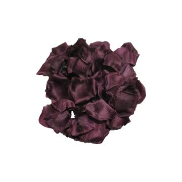 Pétales de rose en satin JINHUI, violet foncé, 60 pièces Pétales de rose en satin JINHUI, violet foncé, 60 pièces