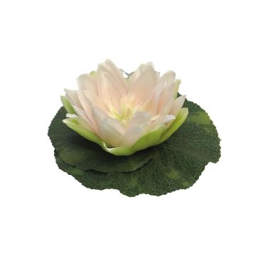 Fleur de nymphéa artificielle SHUOLIN, flottant, rose pâle, Ø18cm Fleur de nymphéa artificielle SHUOLIN, flottant, rose pâle, Ø18cm