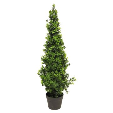 Pyramide de buis artificiel TOM, en cache-pot, 90cm Pyramide de buis artificiel TOM, en cache-pot, 90cm