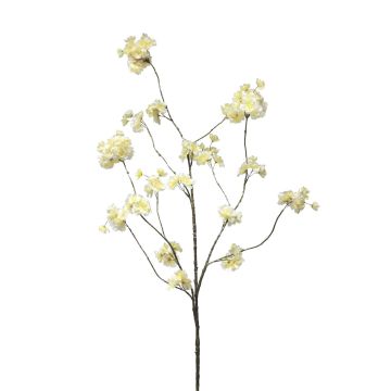 Branche artificielle de prunier OUNALI avec fleurs, blanc, 125cm