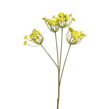Branche décorative Fleurs d'aneth LITIAN, jaune, 70cm