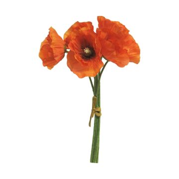 Bouquet de coquelicots artificiels XIONG, orange, 30cm