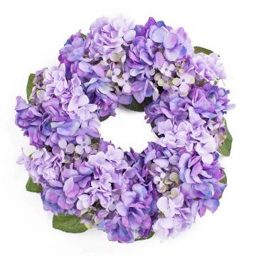 Couronne d'hortensias artificielle MEJA, lilas, Ø35cm Couronne d'hortensias artificielle MEJA, lilas, Ø35cm