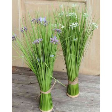 Roseau artificiel FINLAY, gypsophile, papillons, blanc, 70cm