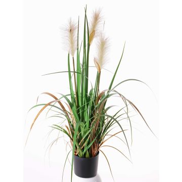 Faux Roseau EYOTA avec panicules, vert-brun, 80cm Faux Roseau EYOTA avec panicules, vert-brun, 80cm