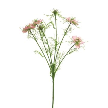 Branche artificielle de nigelle TIANKE, rose, 65cm