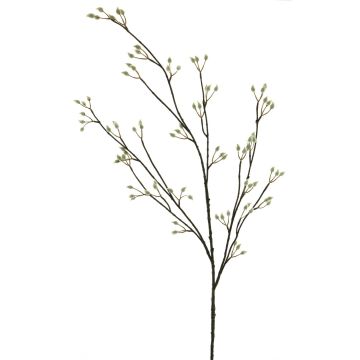 Branche décorative de saule à chatons NAYONG avec fleurs, crème, 120cm Branche décorative de saule à chatons NAYONG avec fleurs, crème, 120cm
