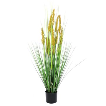Graminée Stipa artificielle CILVIA avec épis, vert, 120cm