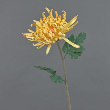 Fleur décorative Chrysanthème YASULI, orange-jaune, 70cm Fleur décorative Chrysanthème YASULI, orange-jaune, 70cm