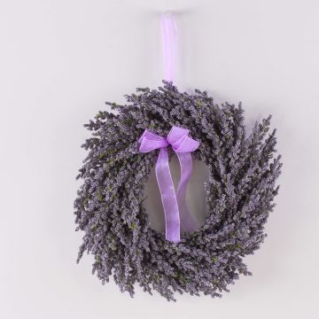 Couronne de lavande artificielle YLVIE, violet, Ø25cm Couronne de lavande artificielle YLVIE, violet, Ø25cm